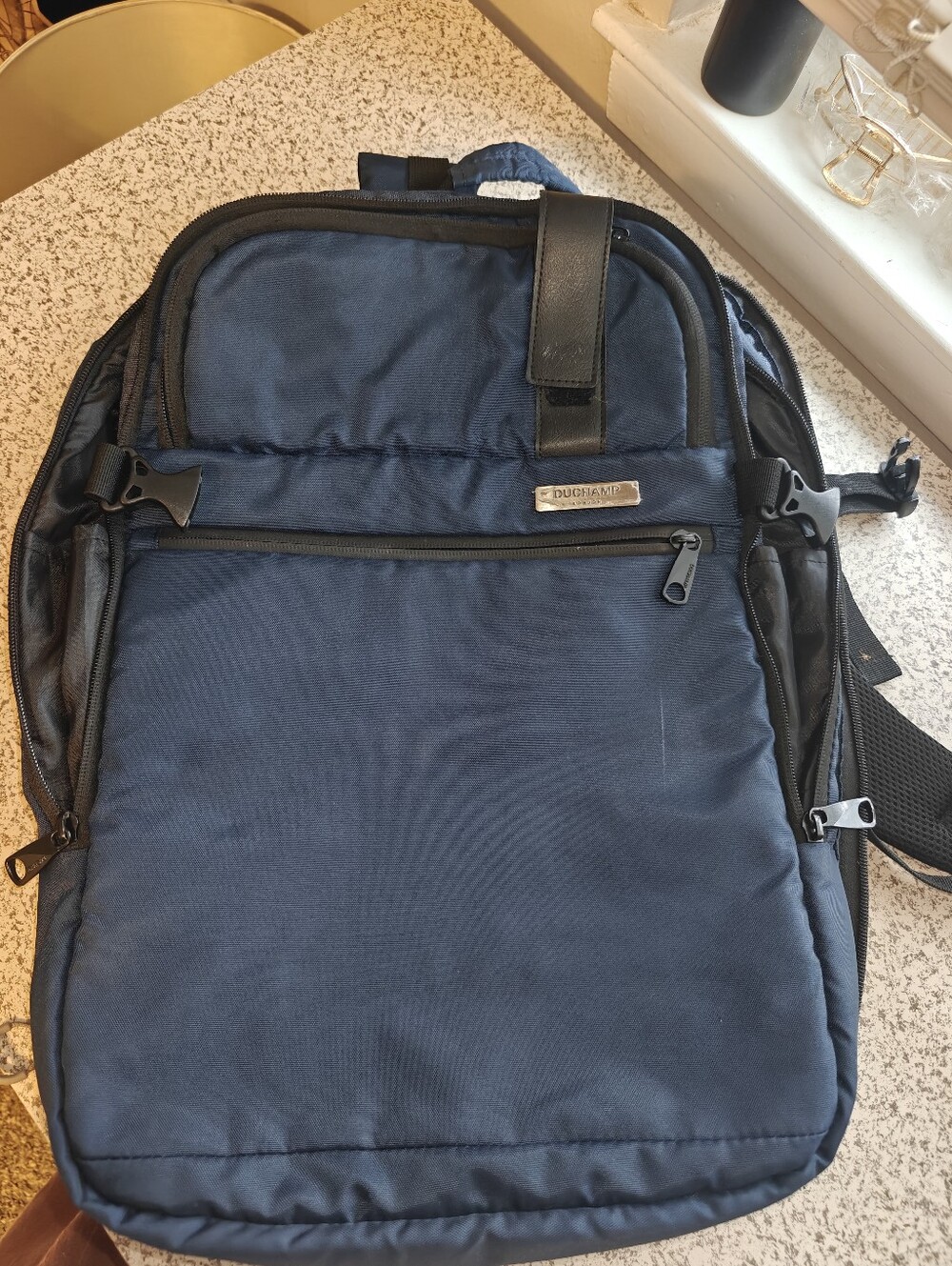 Duchamp Expandable Travel Backpack Suitcase Navy Small Defect